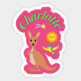 Charlotte baby's name Sticker